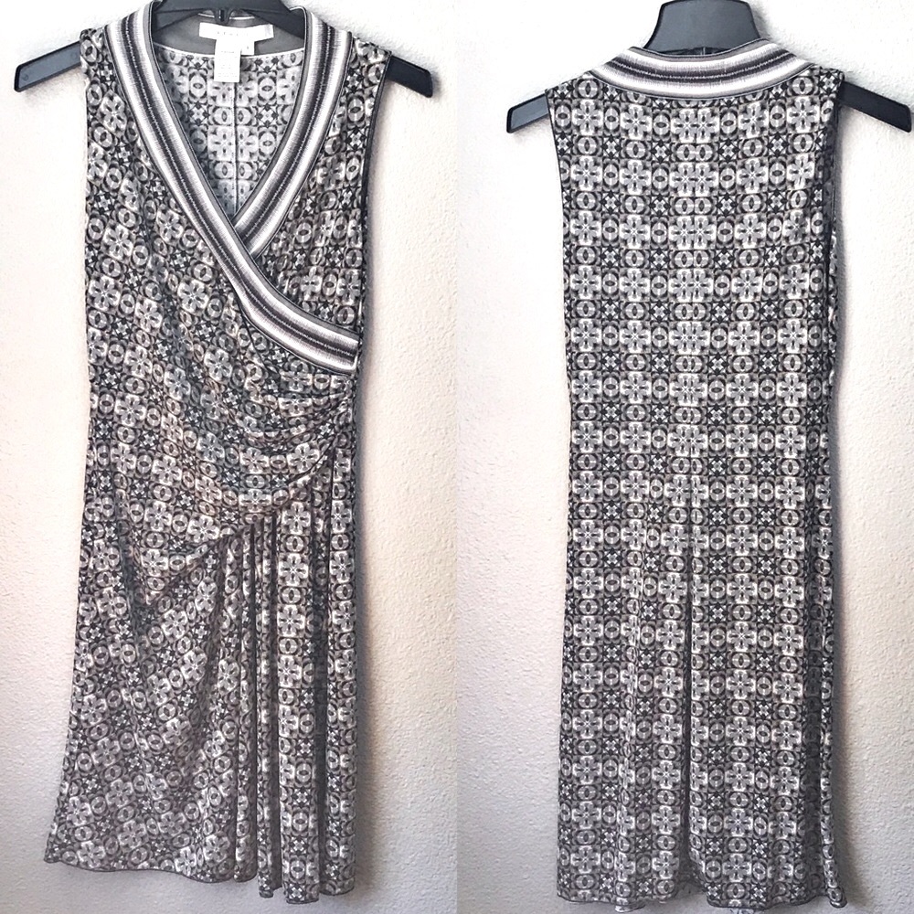 STUDIO M Geometric Pattern Dress